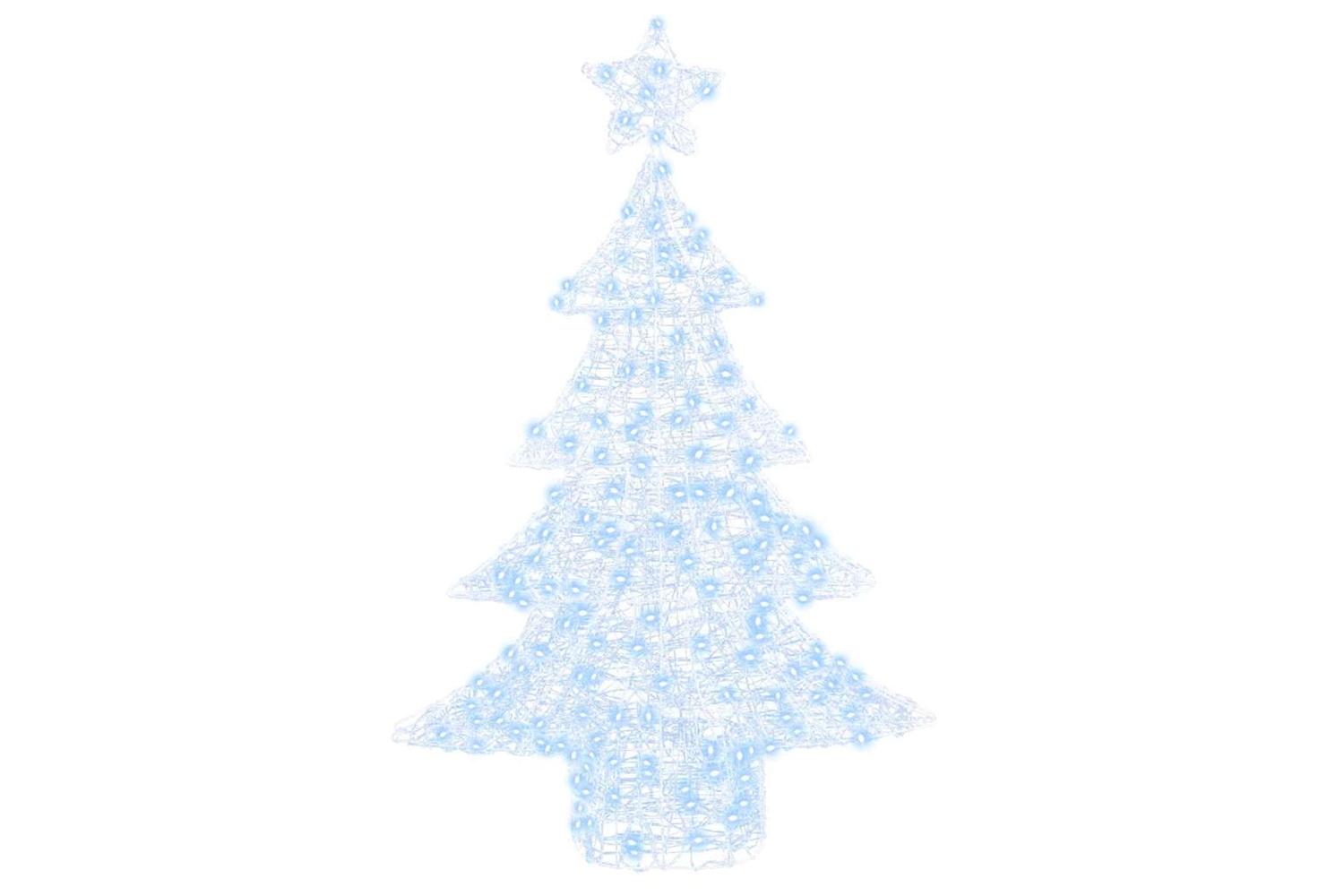 Vidaxl Christmas Tree With 100 Leds Cold White 120 Cm Acrylic-2