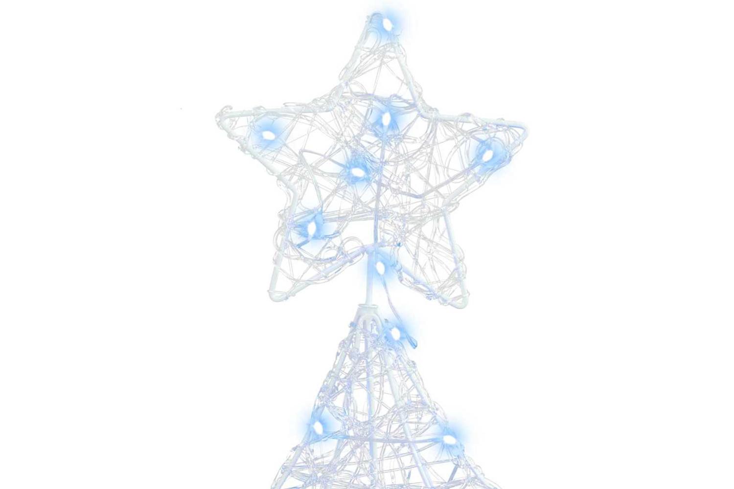 Vidaxl Christmas Tree With 100 Leds Cold White 120 Cm Acrylic-5