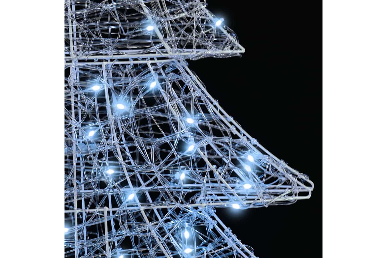 Vidaxl Christmas Tree With 100 Leds Cold White 120 Cm Acrylic-6