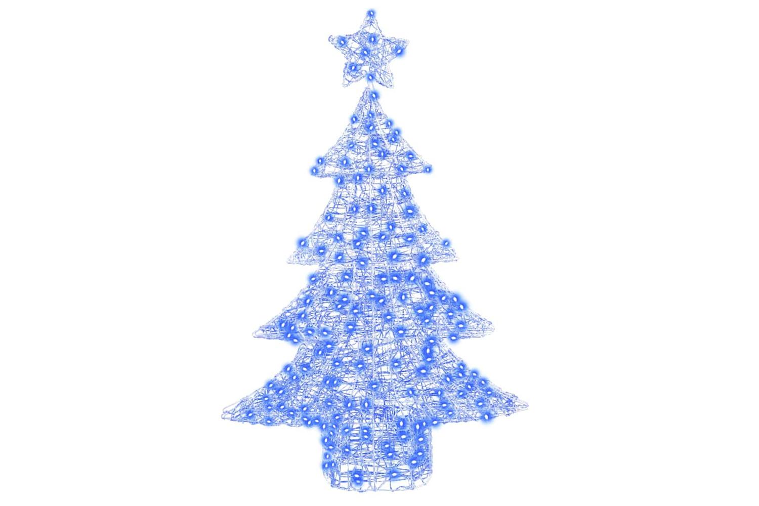Vidaxl Christmas Tree With 100 Leds Blue 120 Cm Acrylic-2