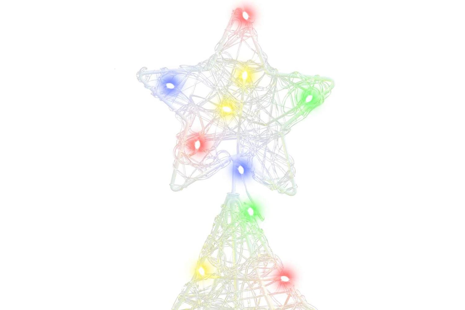 Vidaxl Christmas Tree With 100 Leds Multicolour 120 Cm Acrylic-5