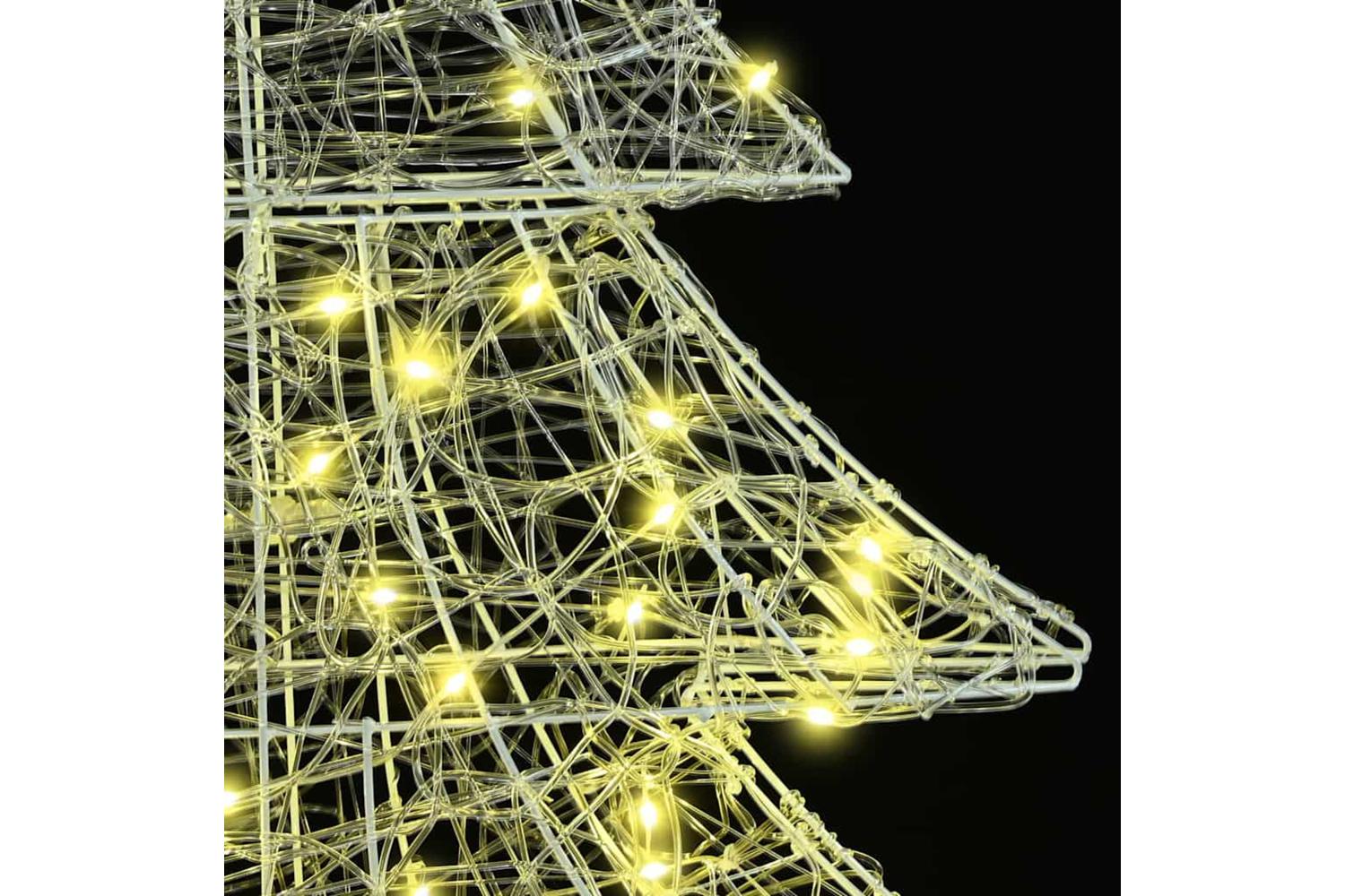 Vidaxl Christmas Tree With 160 Leds Warm White 150 Cm Acrylic-6