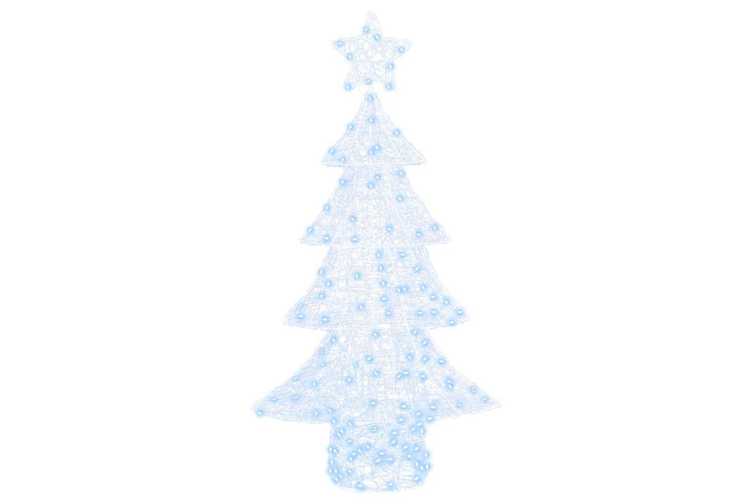 Vidaxl Christmas Tree With 160 Leds Cold White 150 Cm Acrylic-2