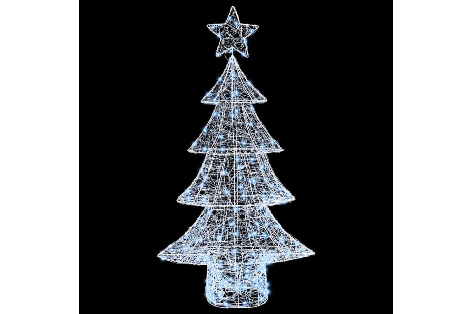 Vidaxl Christmas Tree With 160 Leds Cold White 150 Cm Acrylic-3