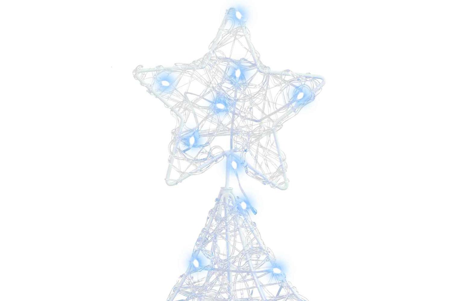 Vidaxl Christmas Tree With 160 Leds Cold White 150 Cm Acrylic-5