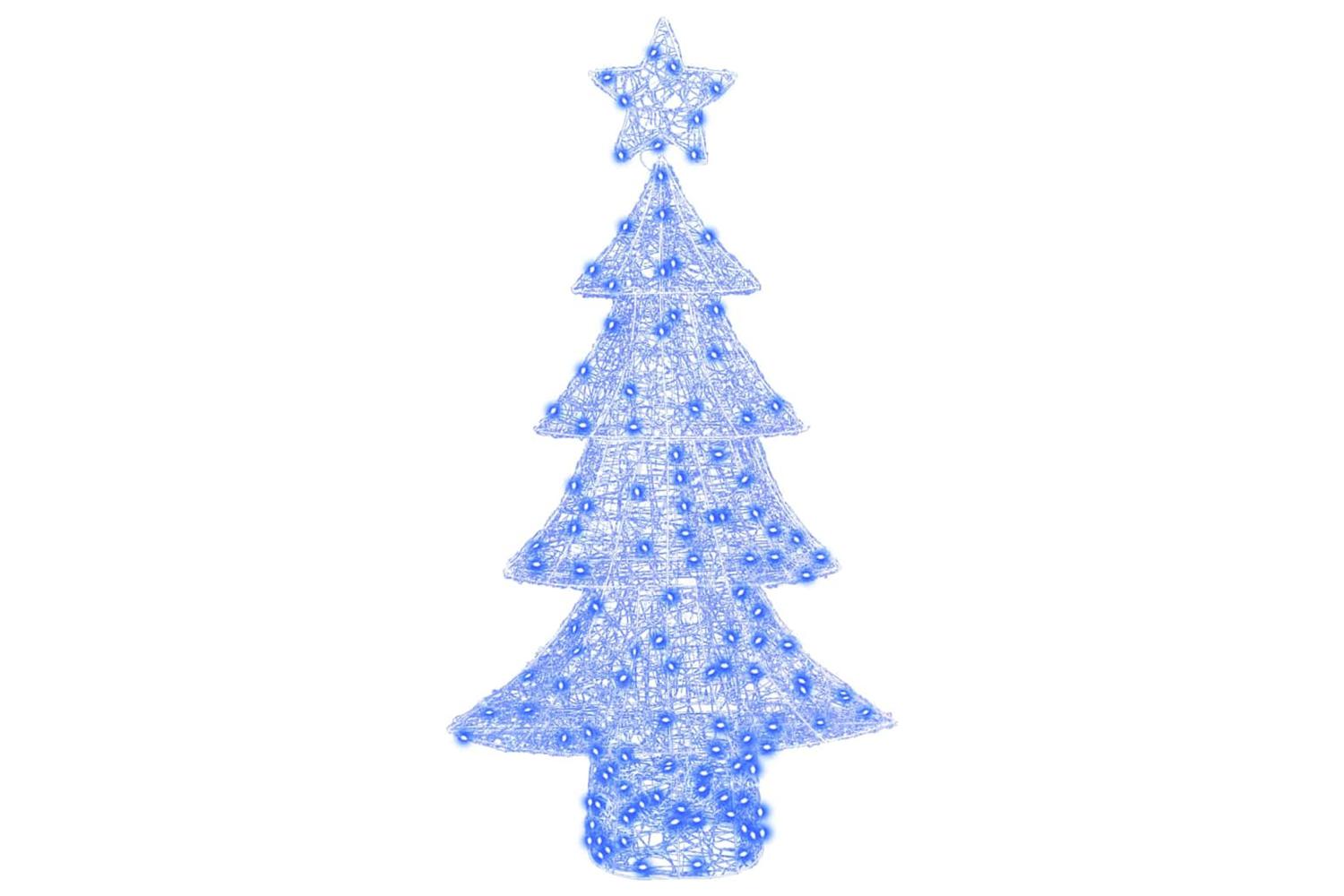 Vidaxl Christmas Tree With 160 Leds Blue 150 Cm Acrylic-2