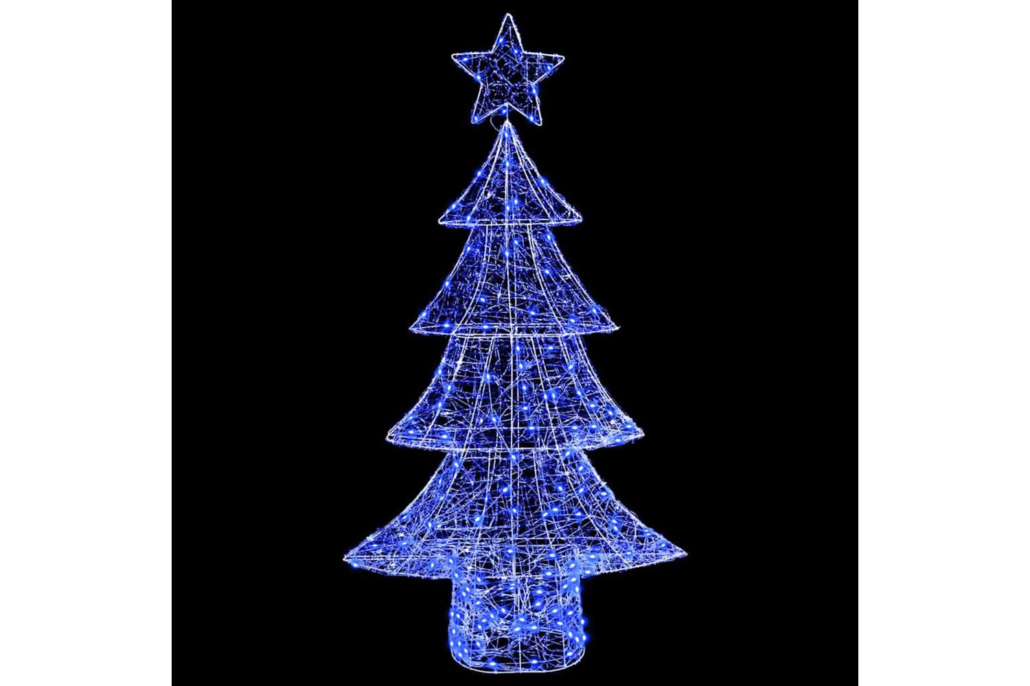 Vidaxl Christmas Tree With 160 Leds Blue 150 Cm Acrylic-3