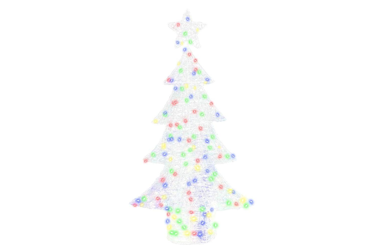 Vidaxl Christmas Tree With 160 Leds Multicolour 150 Cm Acrylic-2
