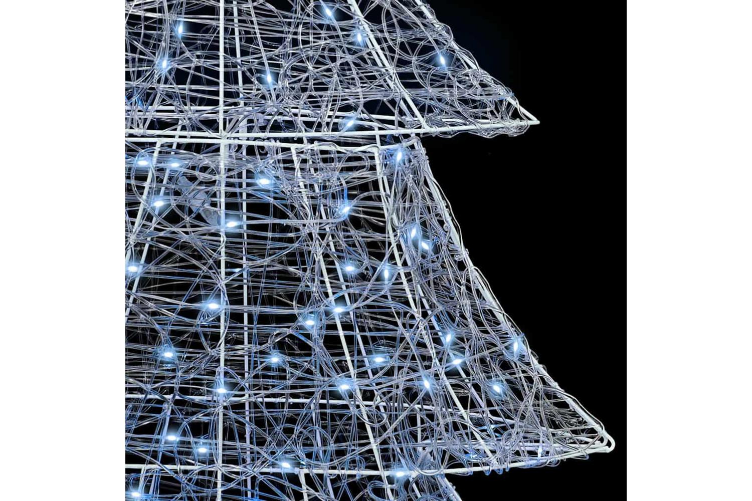 Vidaxl Christmas Tree With 240 Leds Cold White 180 Cm Acrylic-6