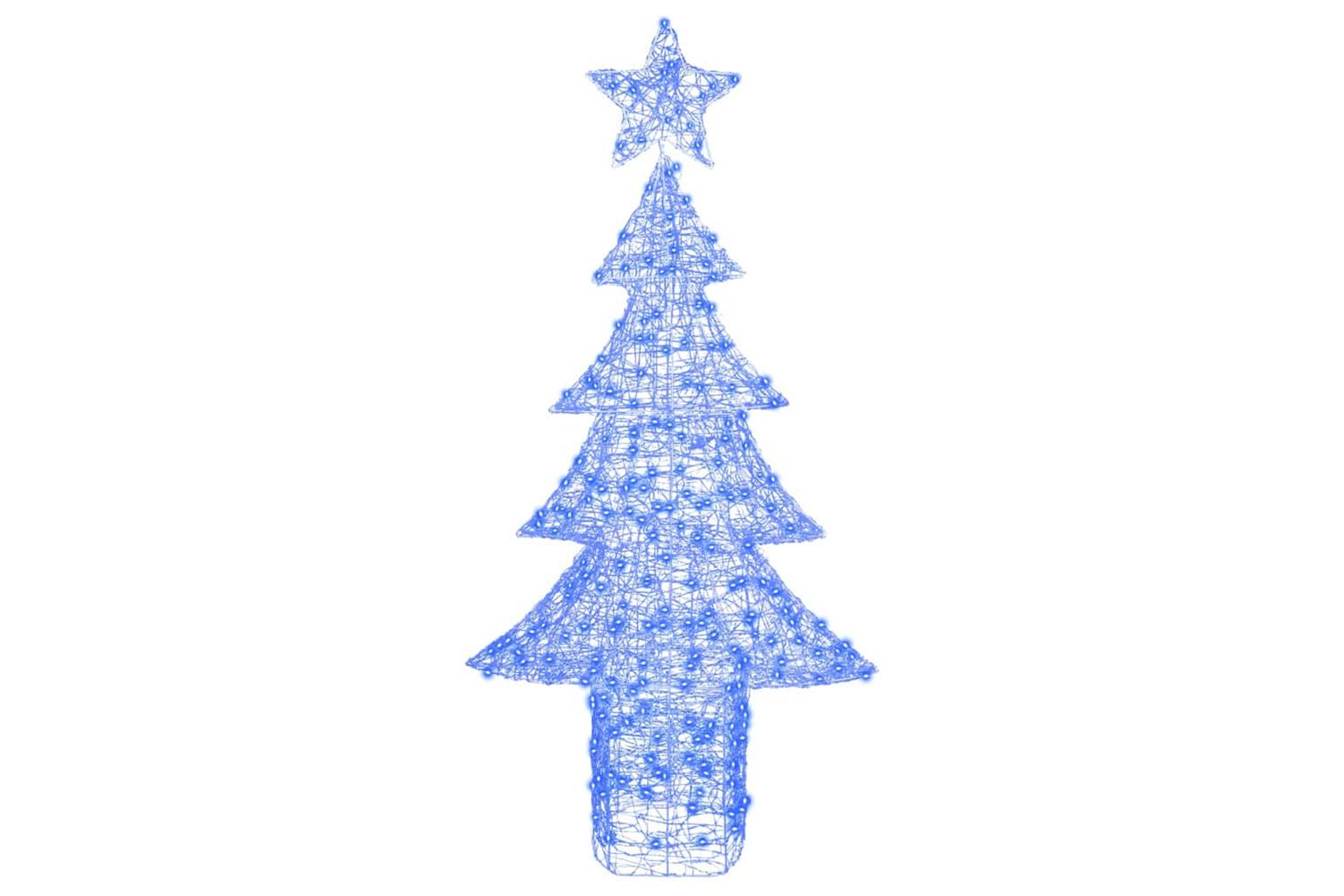 Vidaxl Christmas Tree With 240 Leds Blue 180 Cm Acrylic-2