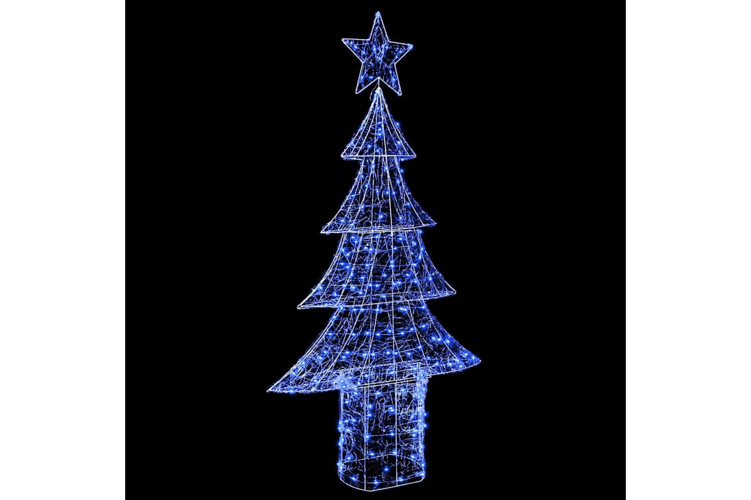 Vidaxl Christmas Tree With 240 Leds Blue 180 Cm Acrylic-3