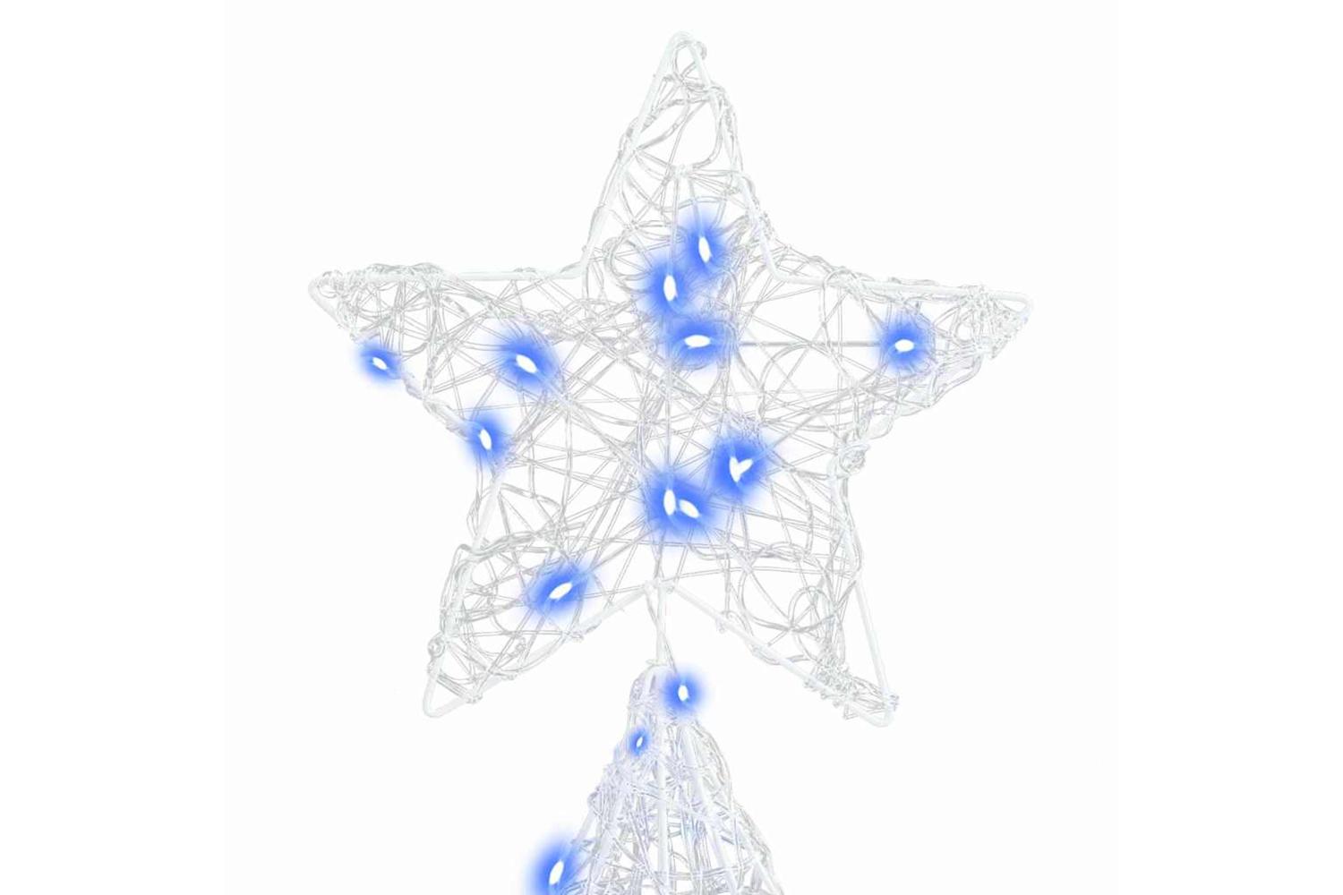 Vidaxl Christmas Tree With 240 Leds Blue 180 Cm Acrylic-5