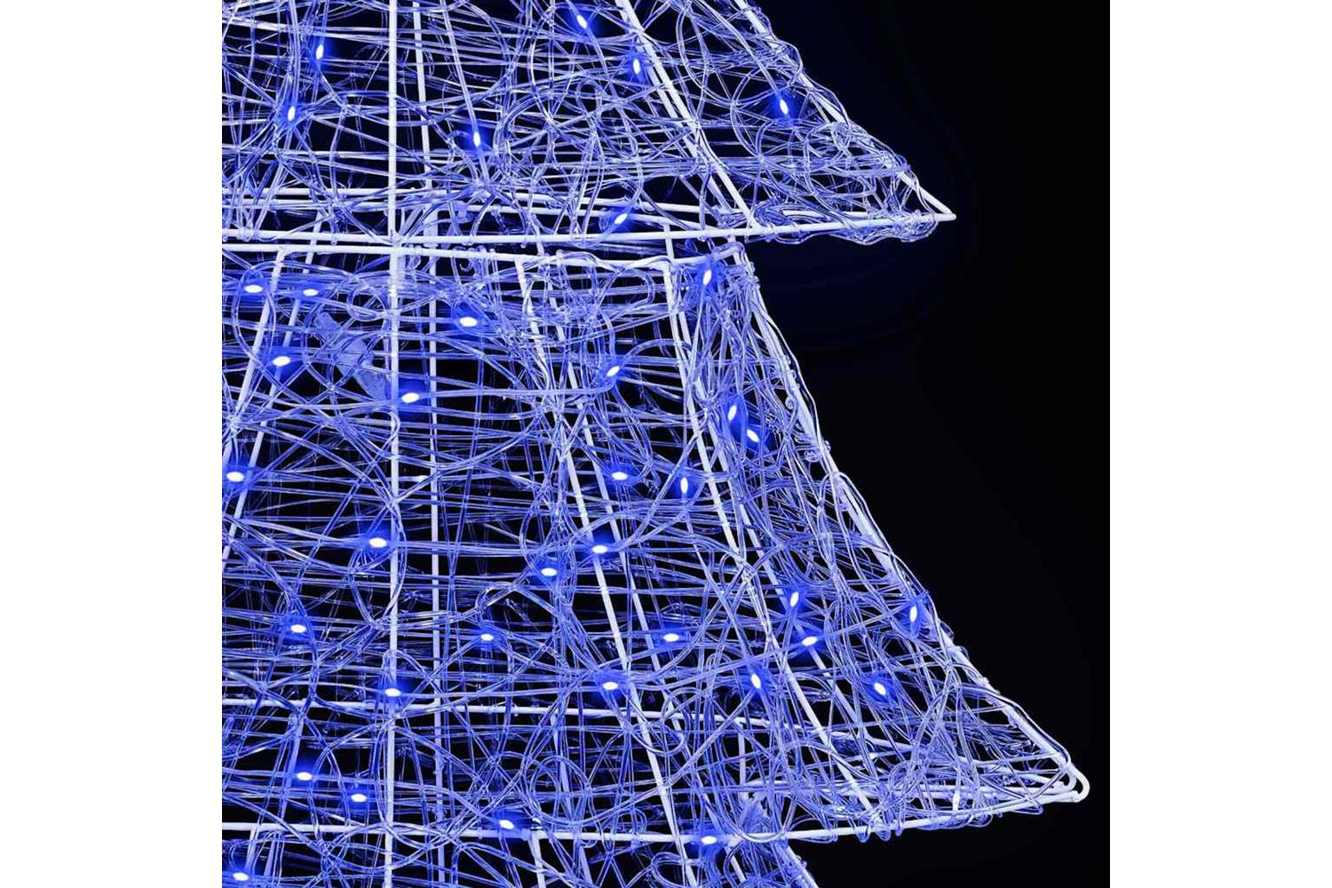 Vidaxl Christmas Tree With 240 Leds Blue 180 Cm Acrylic-6