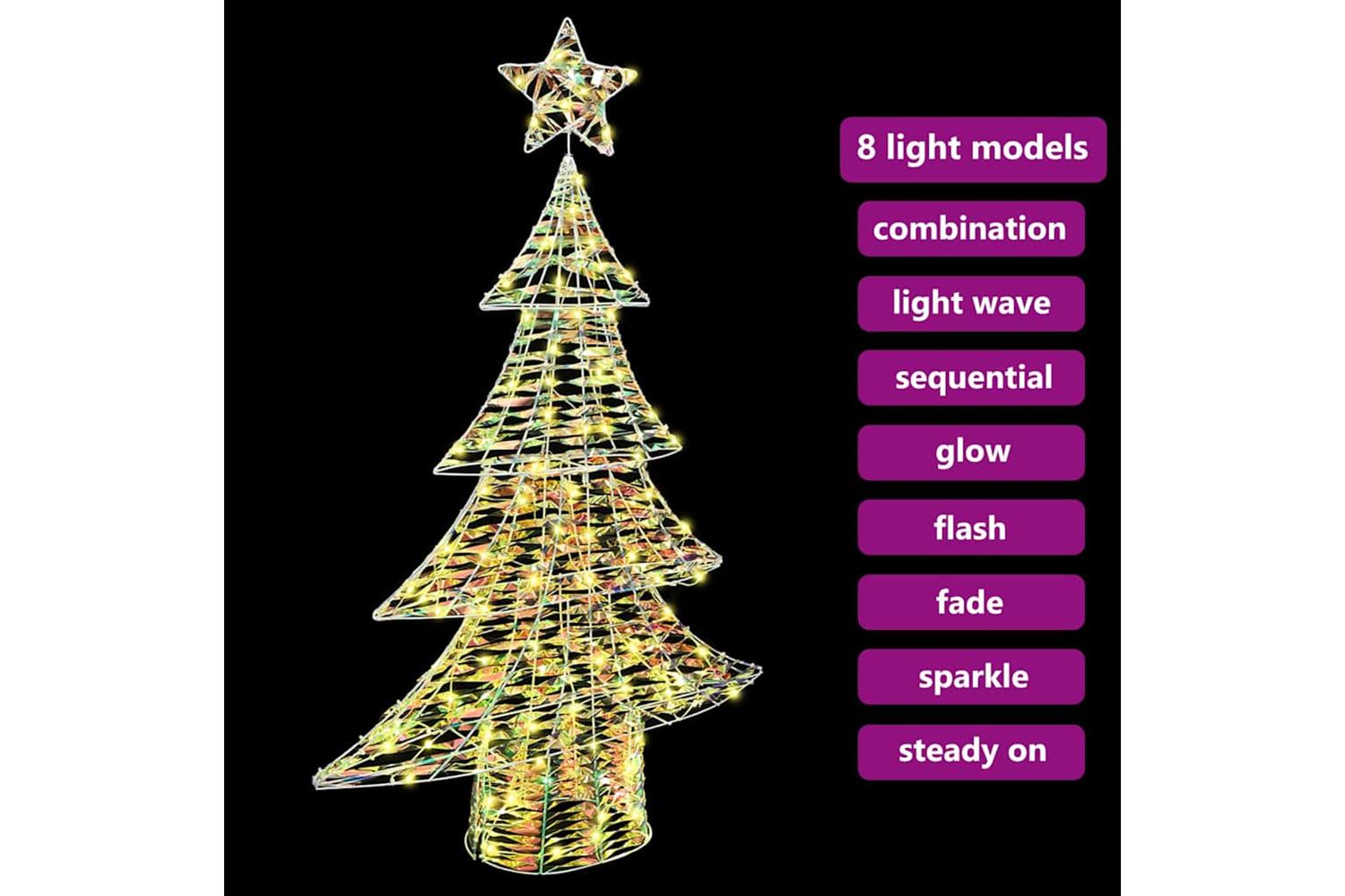 Vidaxl Christmas Tree With 120 Leds Warm White 120 Cm Pet-7