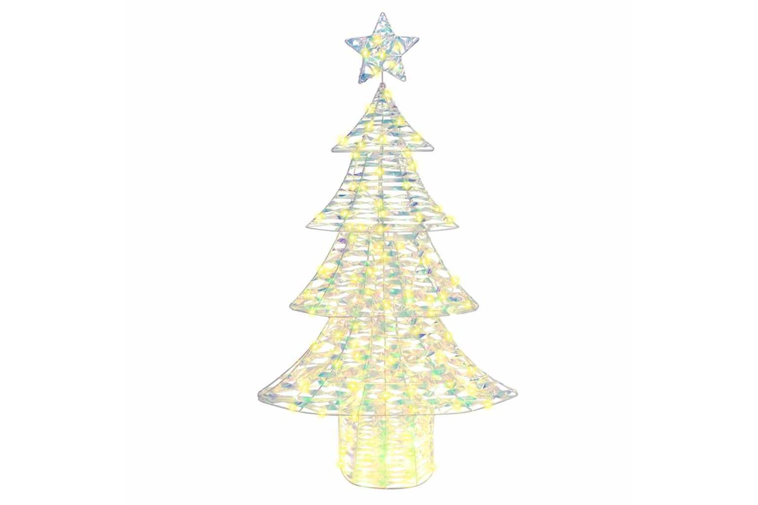 Vidaxl Christmas Tree With 160 Leds Warm White 150 Cm Pet-2