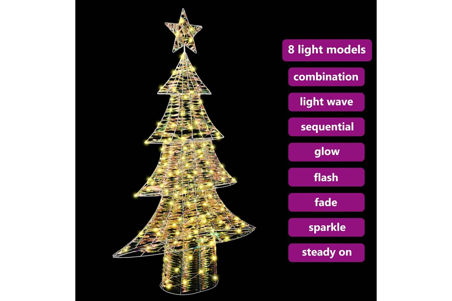 Vidaxl Christmas Tree With 160 Leds Warm White 150 Cm Pet-7
