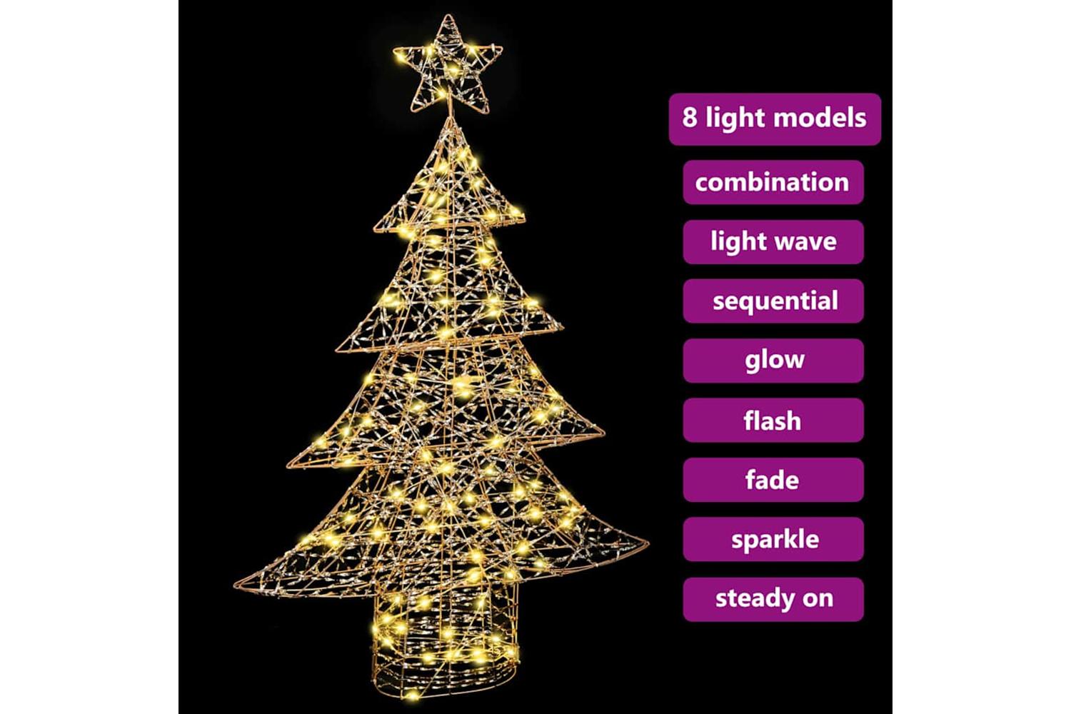 Vidaxl Christmas Tree With 120 Leds Warm White 120 Cm Pet-7