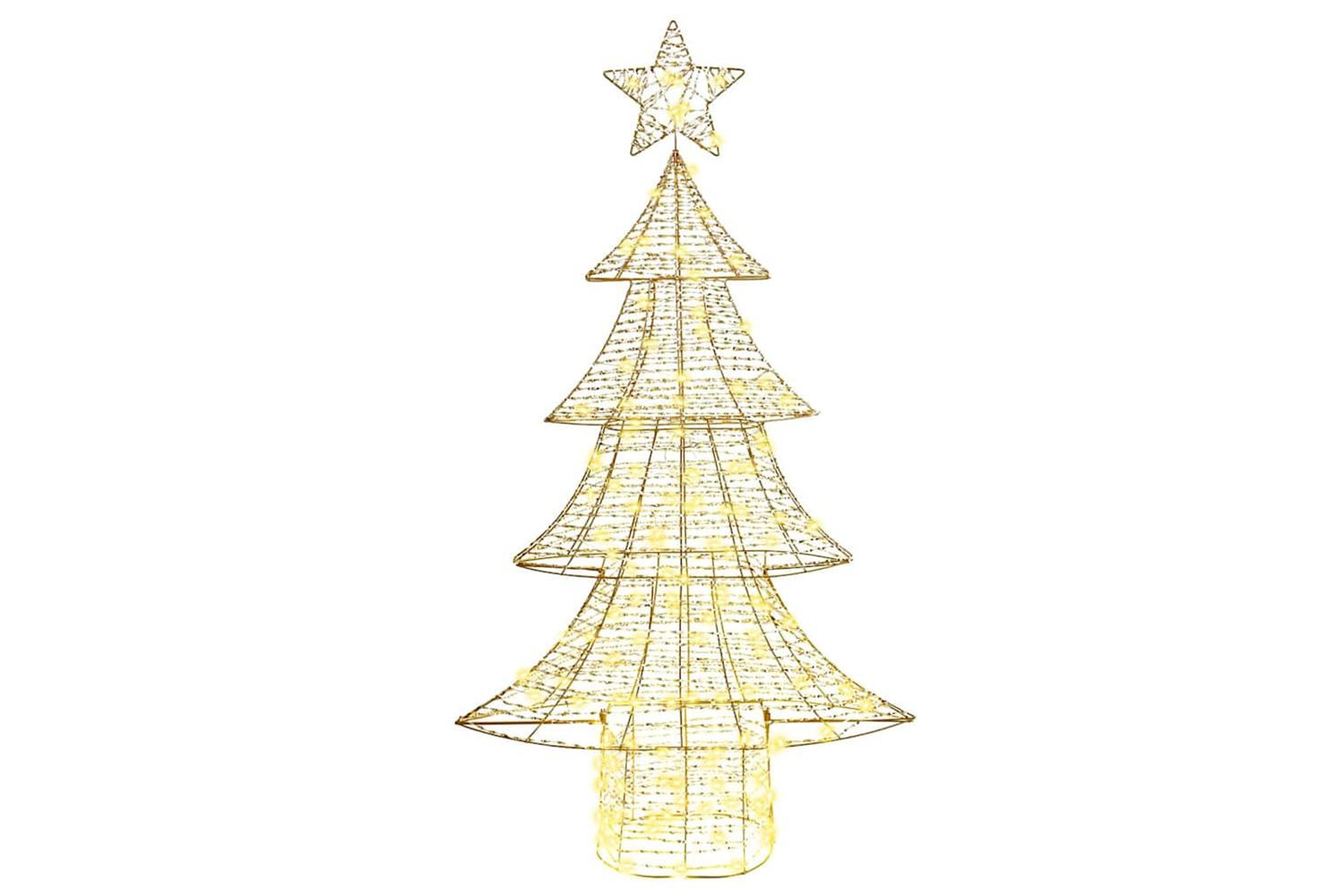 Vidaxl Christmas Tree With 160 Leds Warm White 150 Cm Pet-2