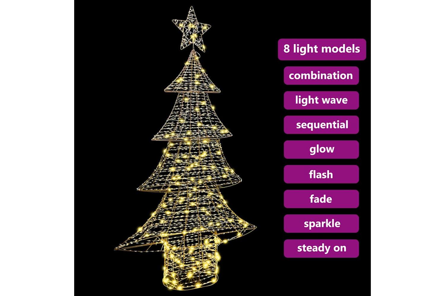 Vidaxl Christmas Tree With 160 Leds Warm White 150 Cm Pet-7