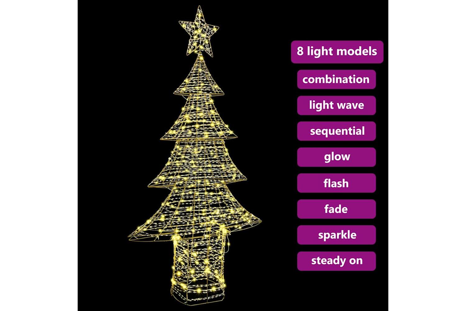 Vidaxl Christmas Tree With 240 Leds Warm White 180 Cm Pet-7