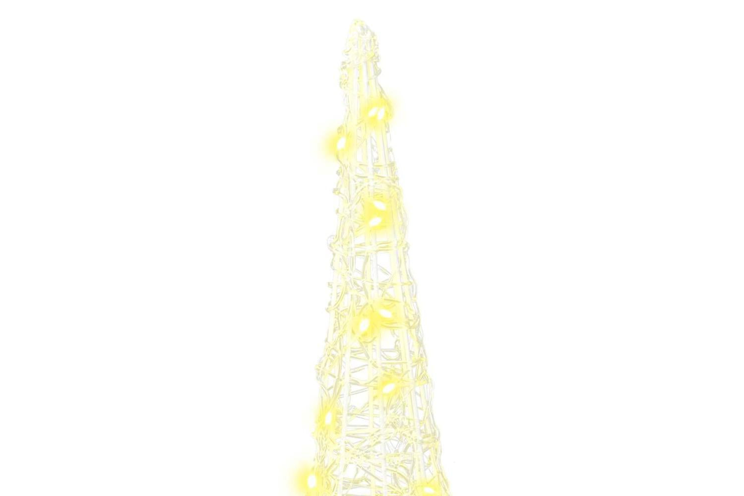 Vidaxl Christmas Tree 3 Pcs Warm White 20 X 20 X 80 Cm Acrylic-5