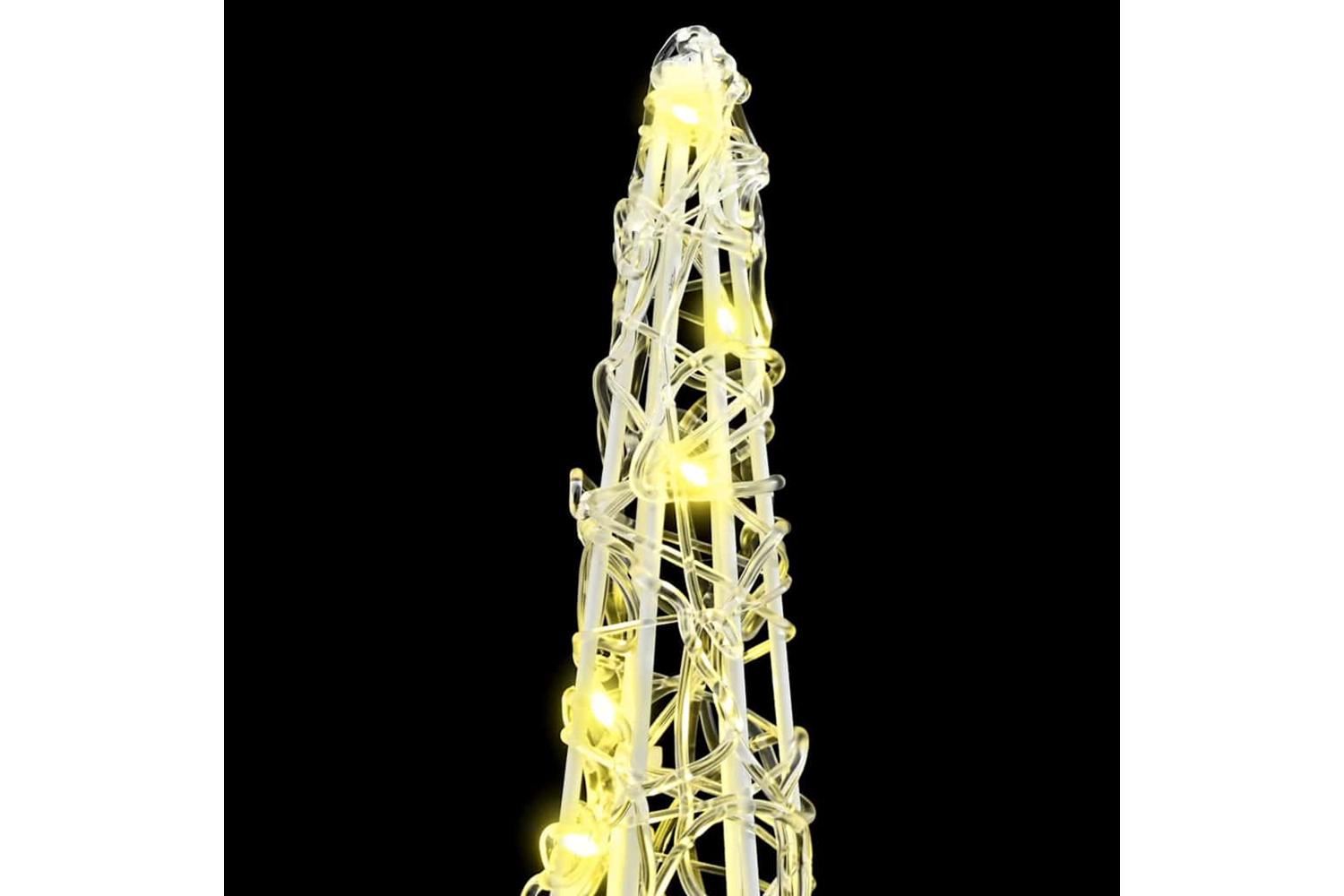 Vidaxl Christmas Tree 3 Pcs Warm White 20 X 20 X 80 Cm Acrylic-6