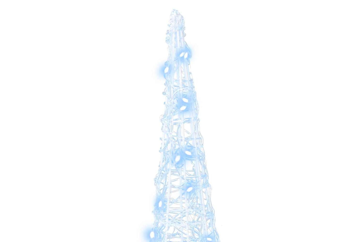 Vidaxl Christmas Tree 3 Pcs Cold White 20 X 20 X 80 Cm Acrylic-5