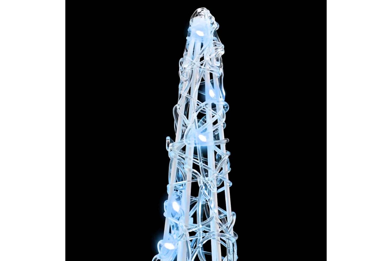 Vidaxl Christmas Tree 3 Pcs Cold White 20 X 20 X 80 Cm Acrylic-6