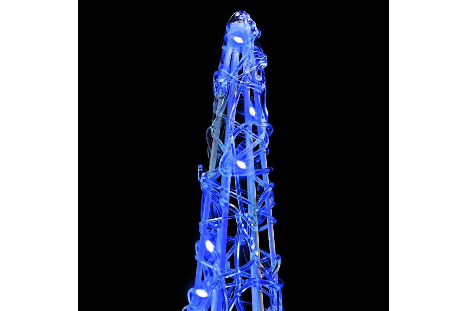 Vidaxl Christmas Tree With 90 Leds 3 Pcs Blue 20 X 20 X 80 Cm Acrylic-6