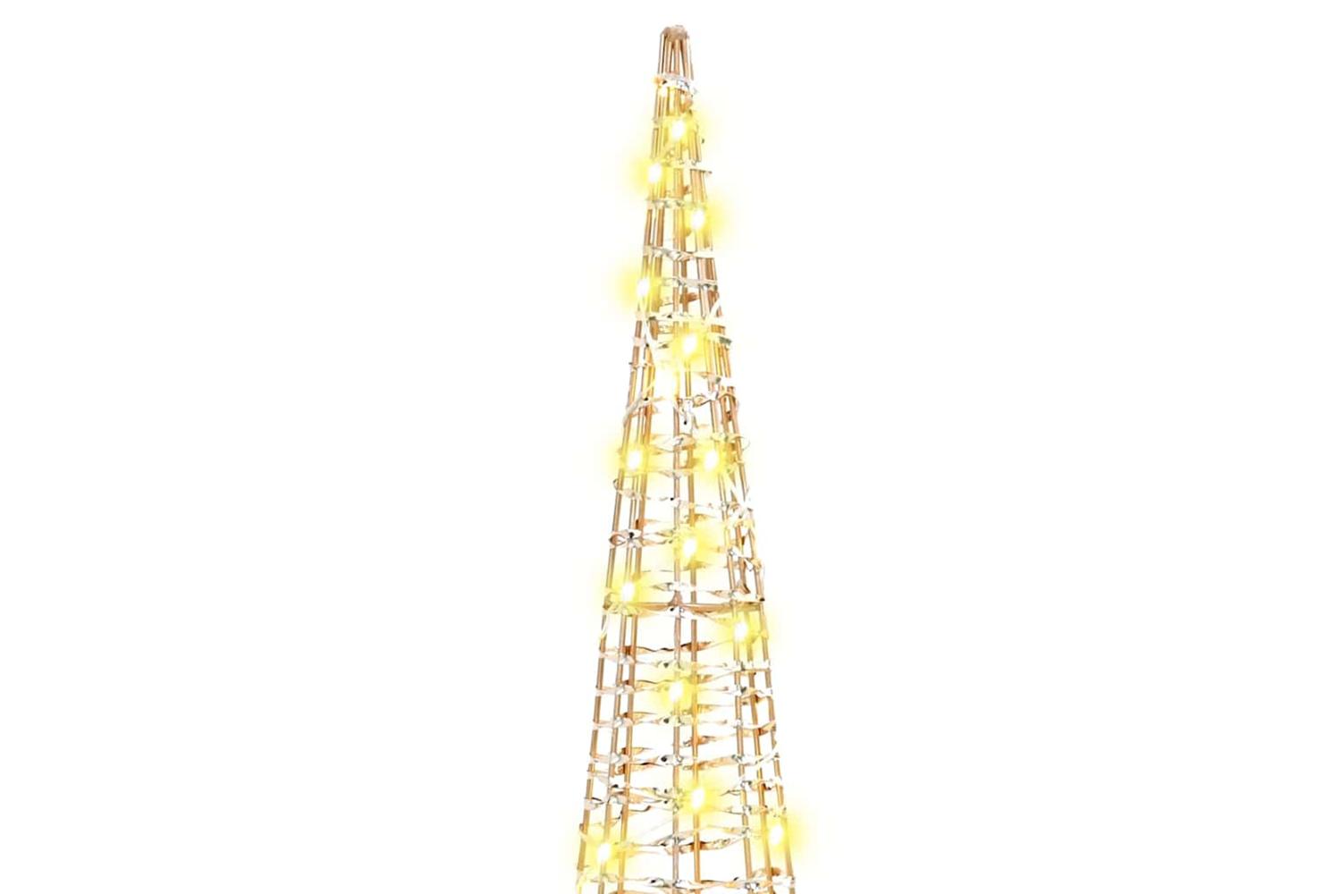 Vidaxl Christmas Tree 3 Pcs Warm White 20 X 20 X 80 Cm Pet-5