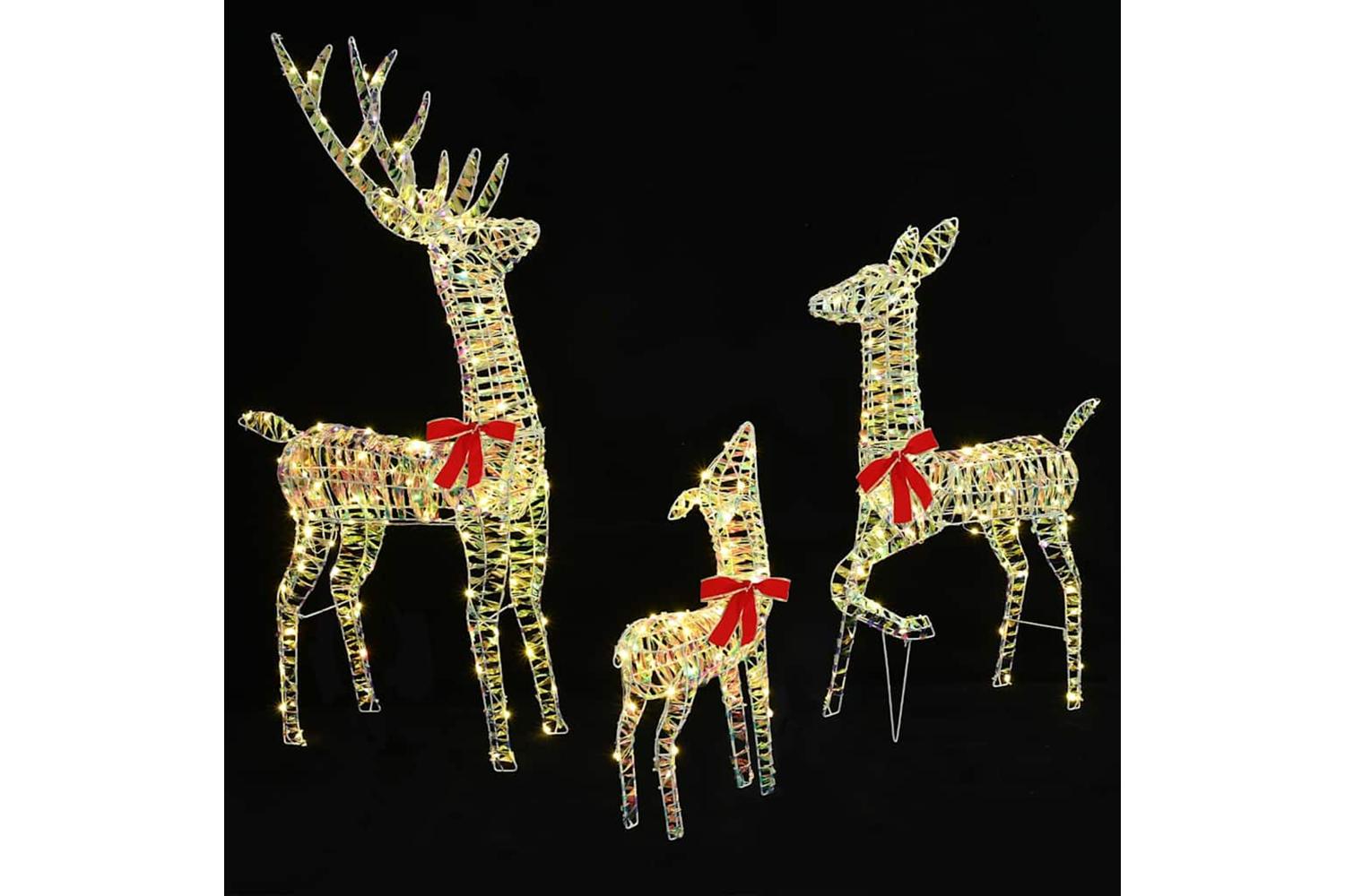 Vidaxl Reindeer Family 3 Pcs Warm White 67 X 26 X 127 Cm Pet-2