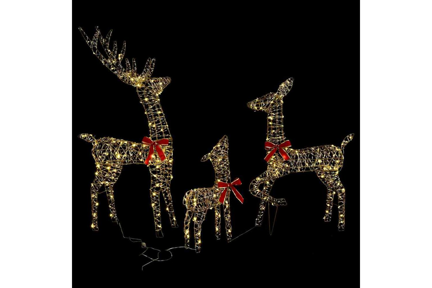 Vidaxl Reindeer Family 3 Pcs Warm White 67 X 26 X 127 Cm Pet-5