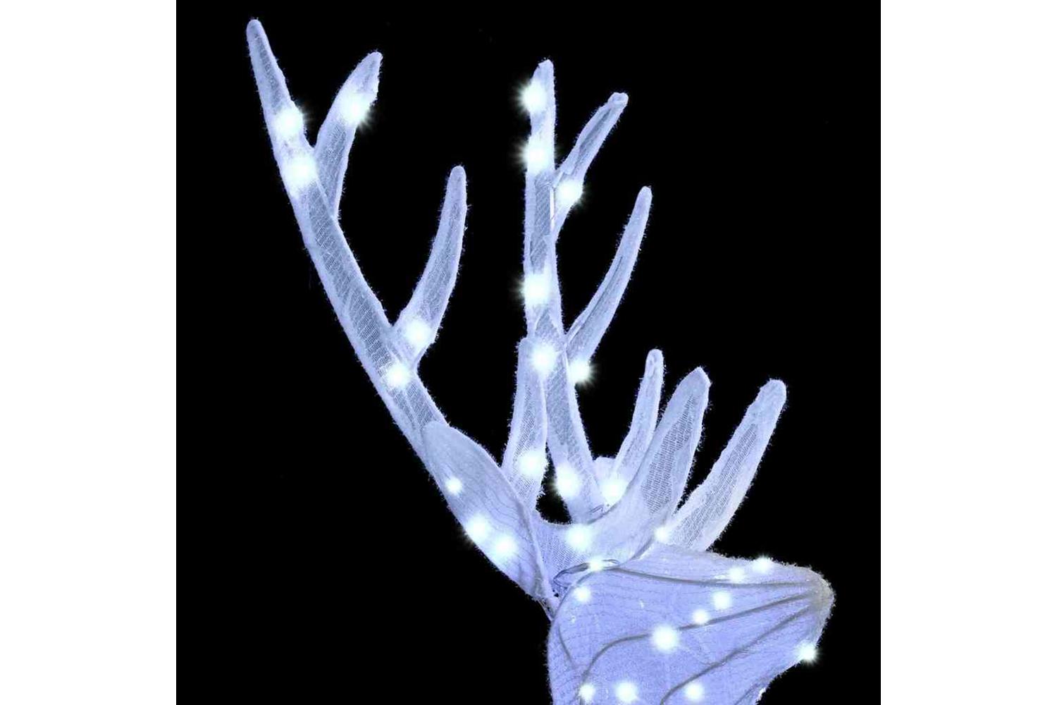 Vidaxl Reindeer Family 3 Pcs Cold White 68 X 26 X 127 Cm Fabric-7