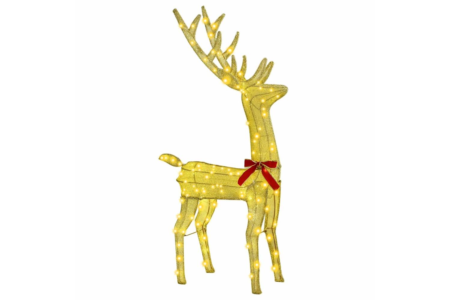 Vidaxl Reindeer Family 3 Pcs Warm White 68 X 26 X 127 Cm Fabric-2