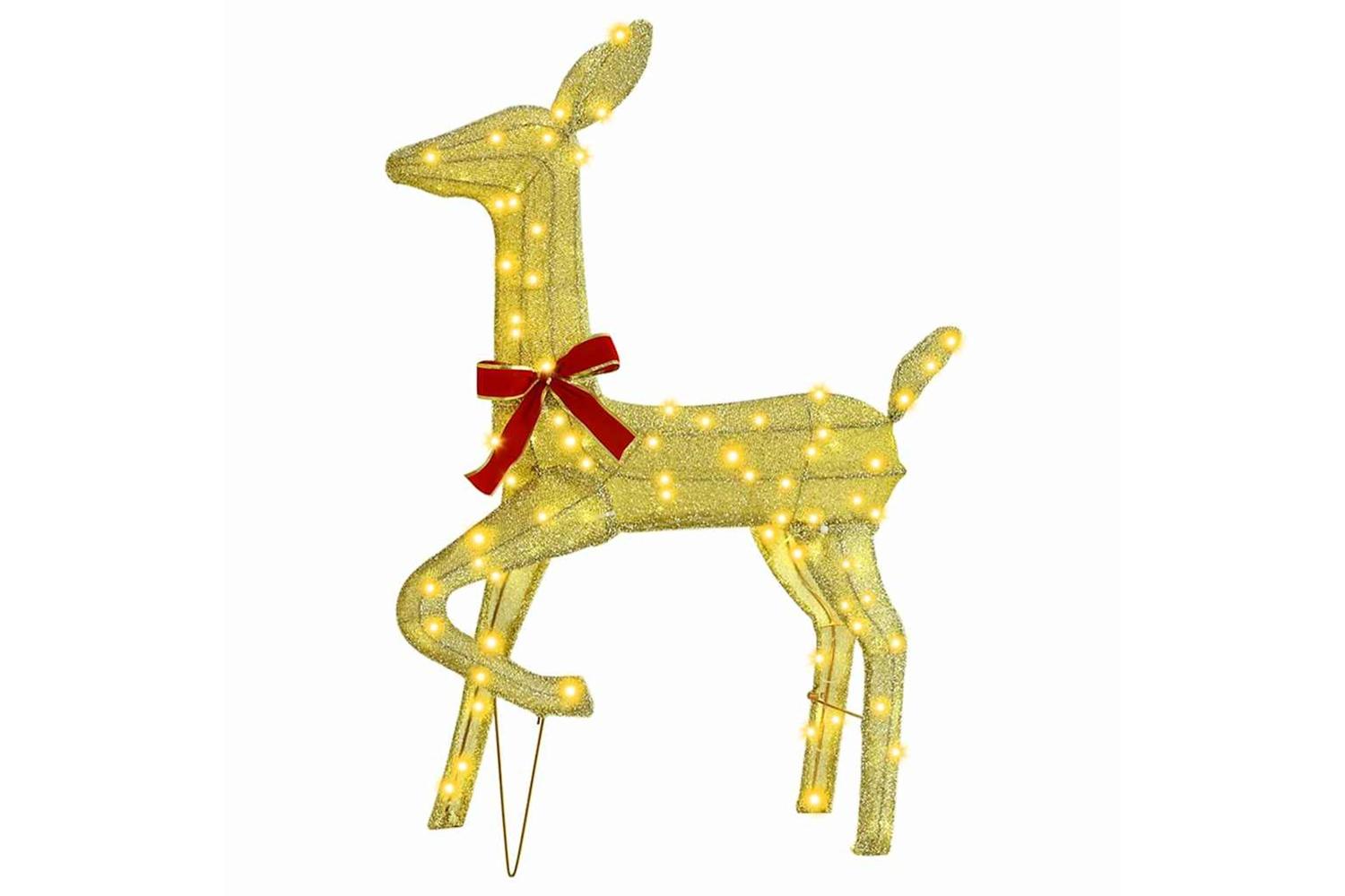 Vidaxl Reindeer Family 3 Pcs Warm White 68 X 26 X 127 Cm Fabric-3