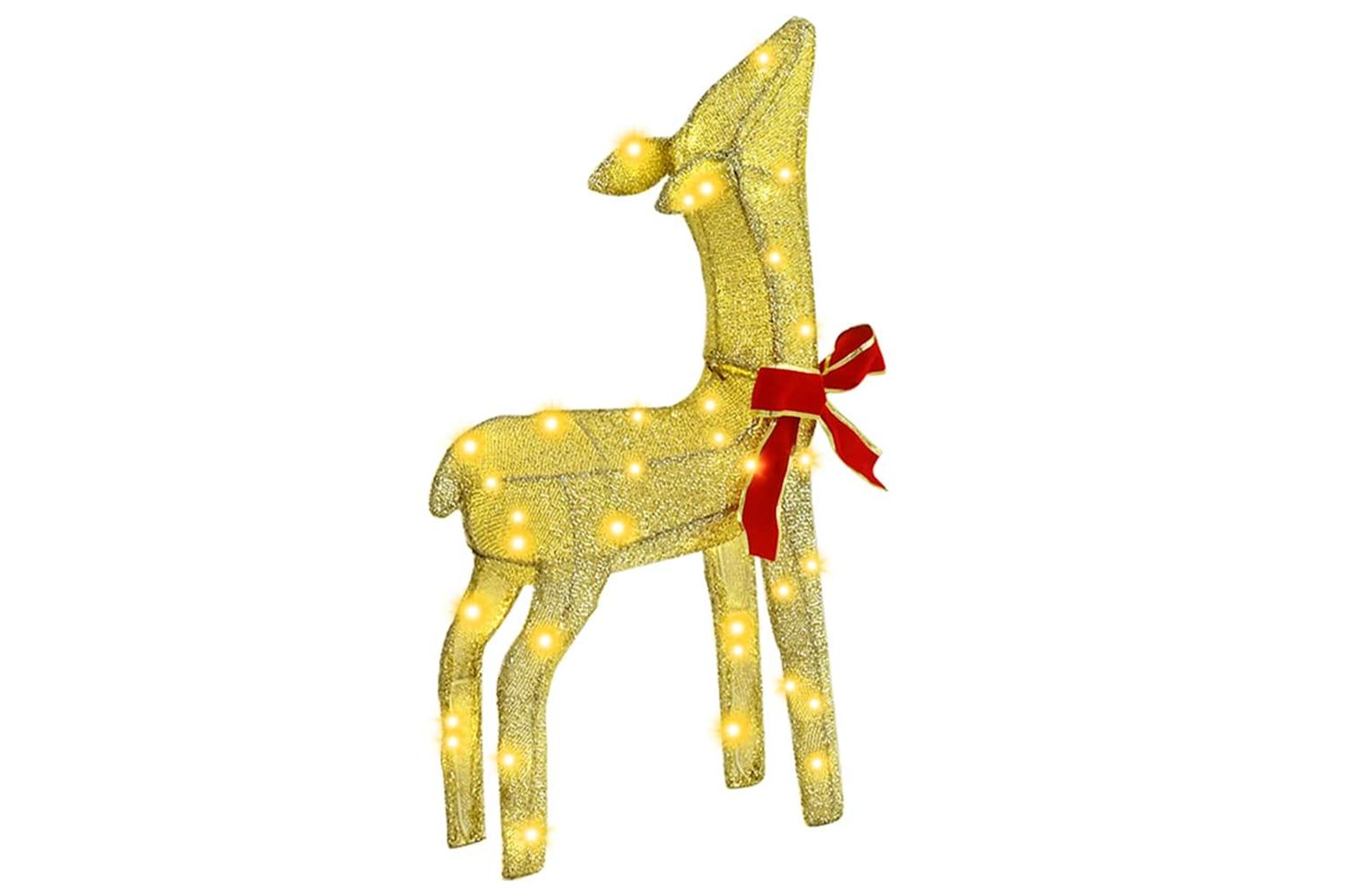 Vidaxl Reindeer Family 3 Pcs Warm White 68 X 26 X 127 Cm Fabric-4