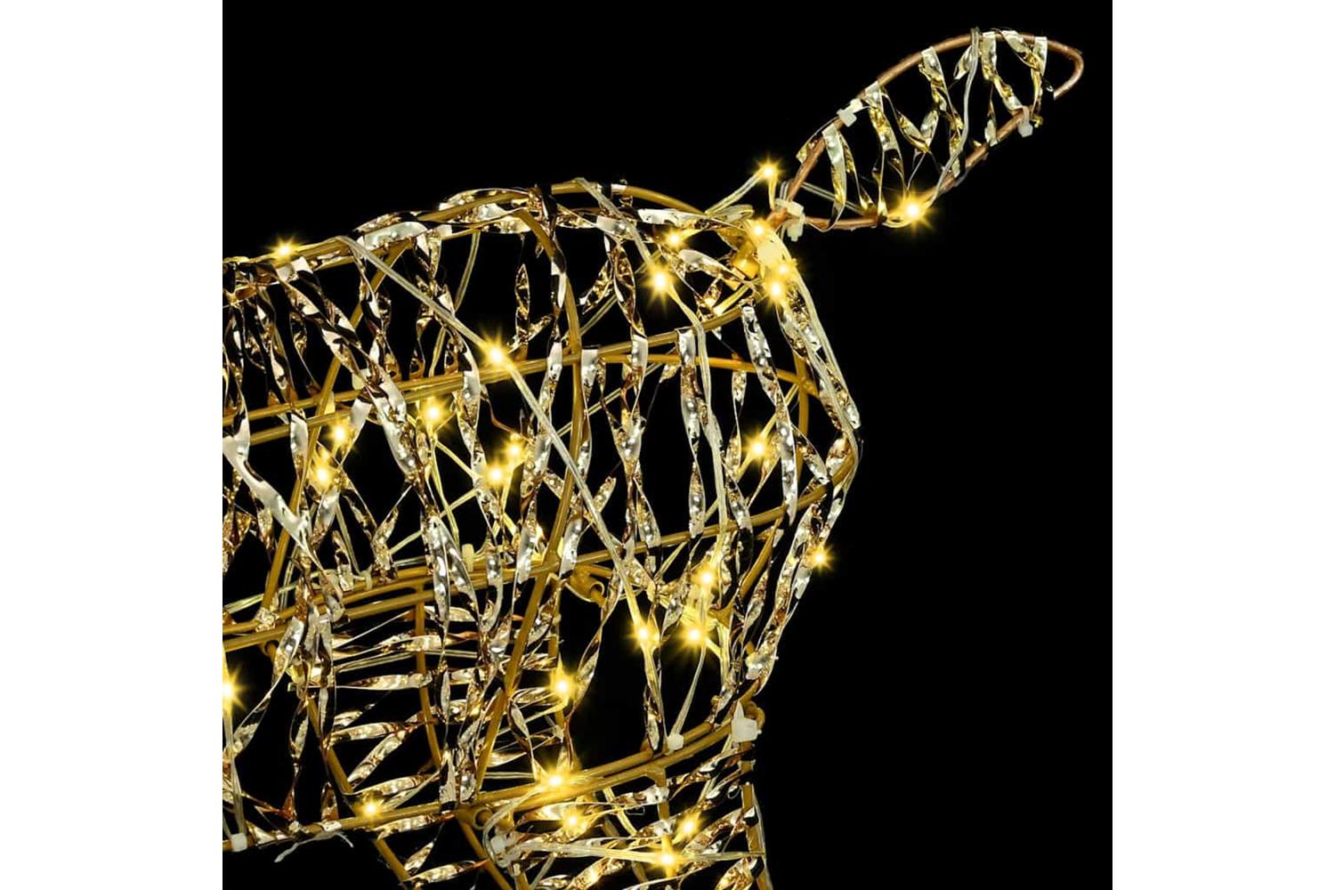 Vidaxl 3d Reindeer With 140 Leds Warm White 128 Cm Pet-7