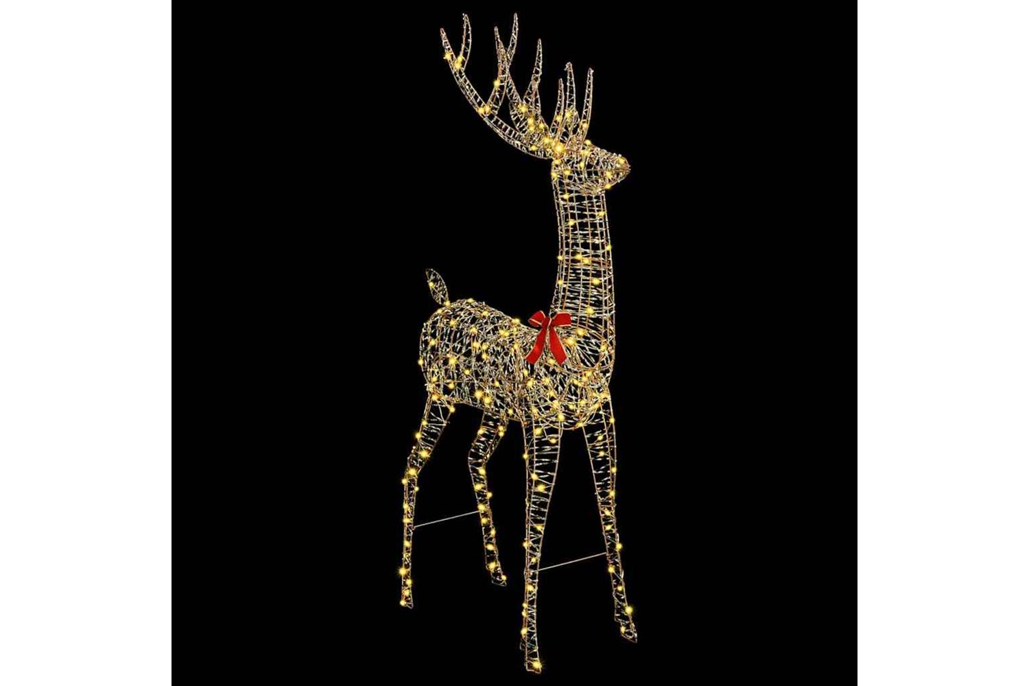 Vidaxl 3d Reindeer With 250 Leds Warm White 180 Cm Pet-2