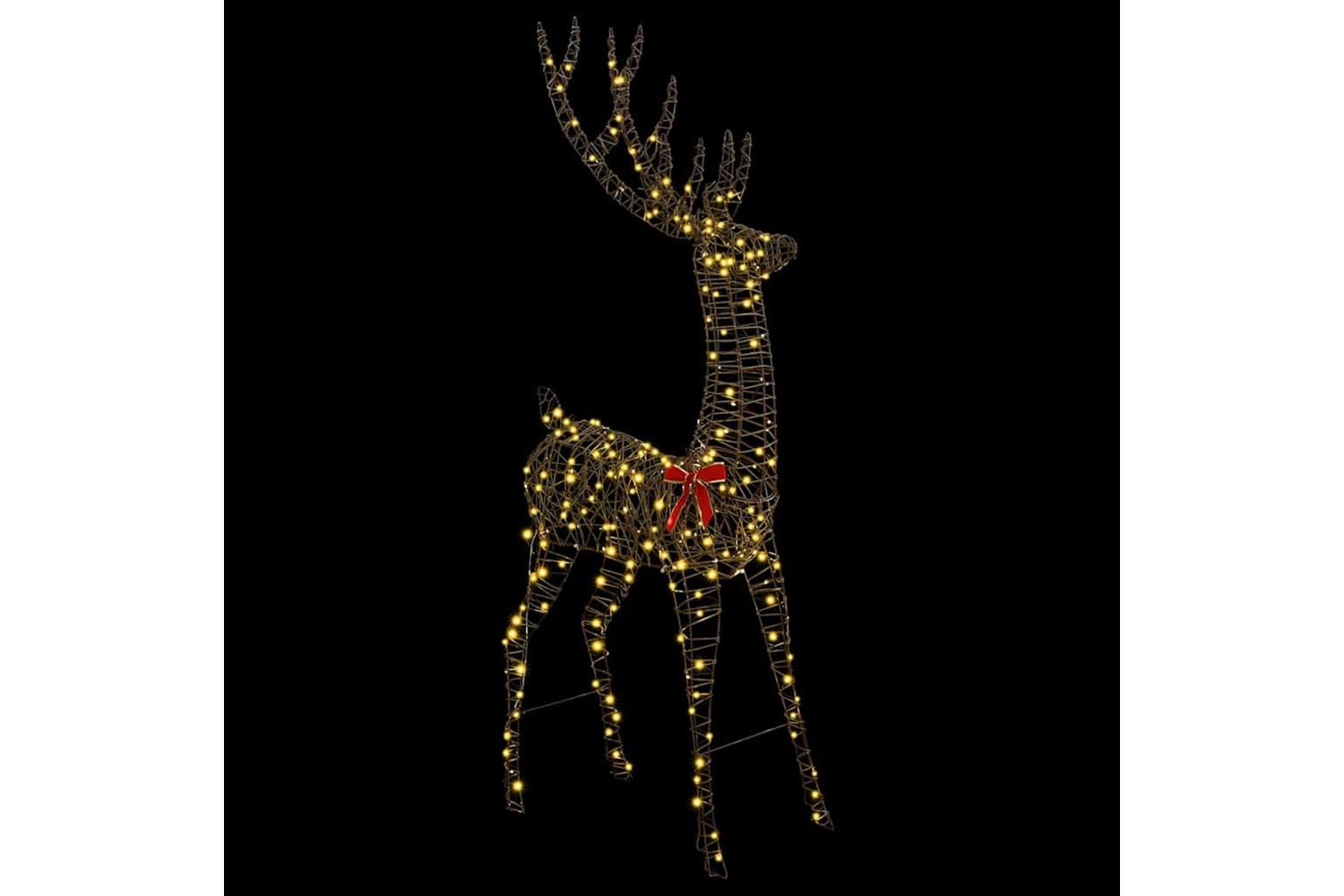 Vidaxl 3d Reindeer With 250 Leds Warm White 180 Cm Rattan-2