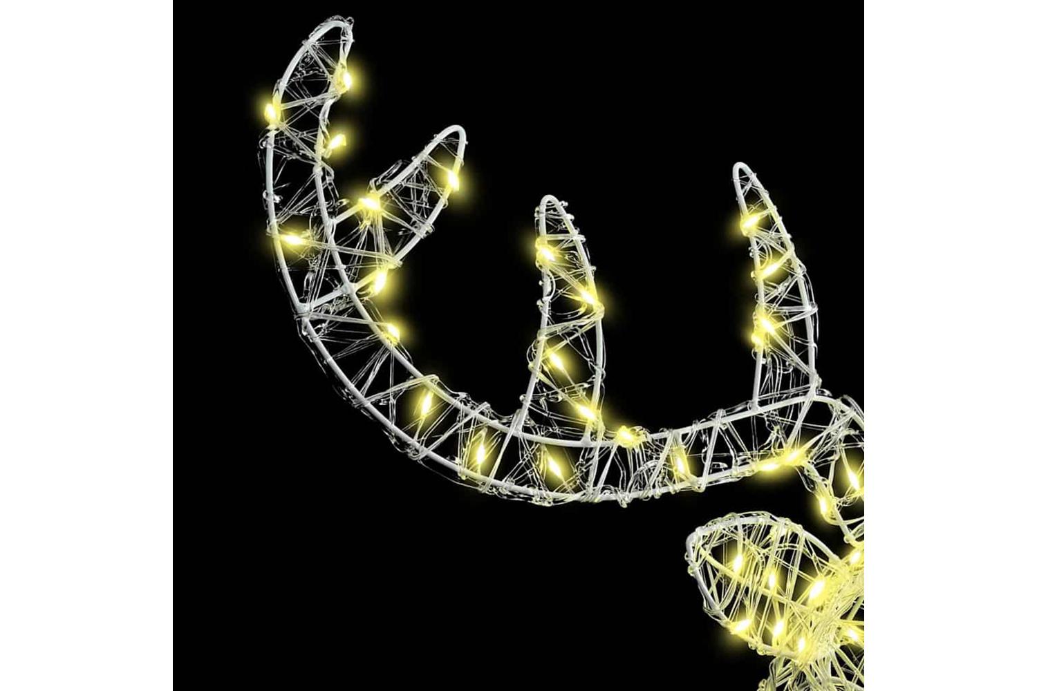 Vidaxl Reindeer Head With 140 Leds Warm White 60 Cm Acrylic-5