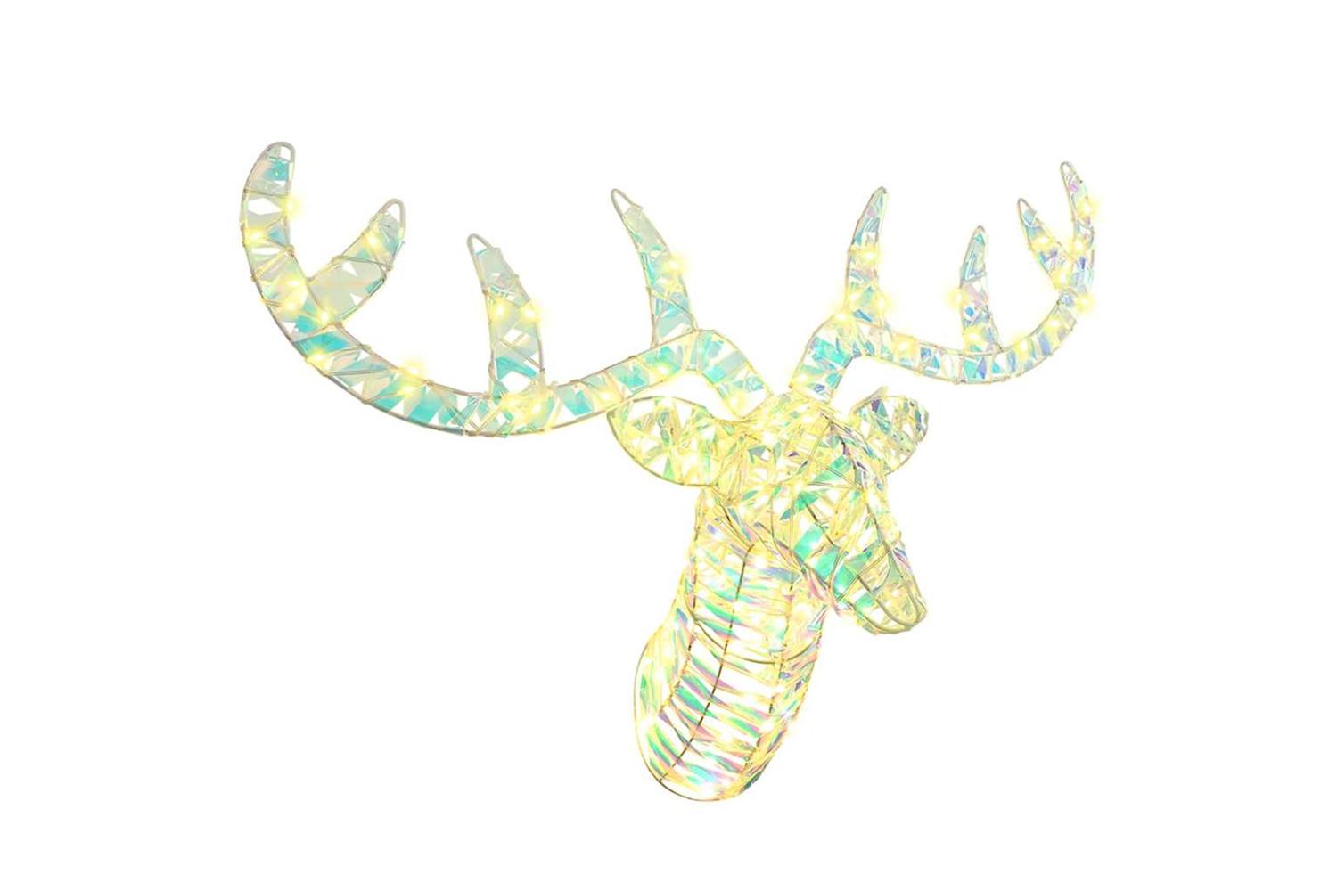 Vidaxl Reindeer Pull Sleigh With 140 Leds Warm White 60 Cm Pet