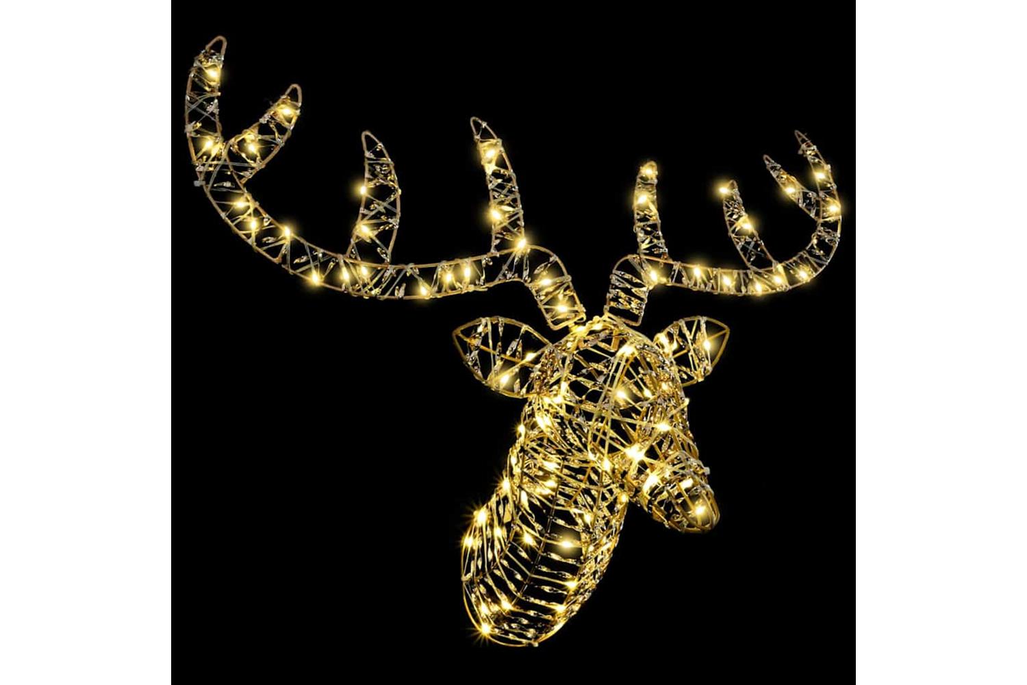 Vidaxl Reindeer Pull Sleigh With 140 Leds Warm White 60 Cm Pet-2