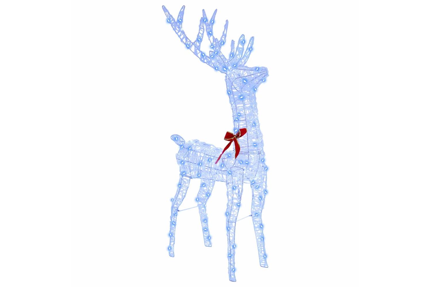 Vidaxl Reindeer Pull Sleigh Blue 70 X 26 X 1285 Cm Acrylic-3