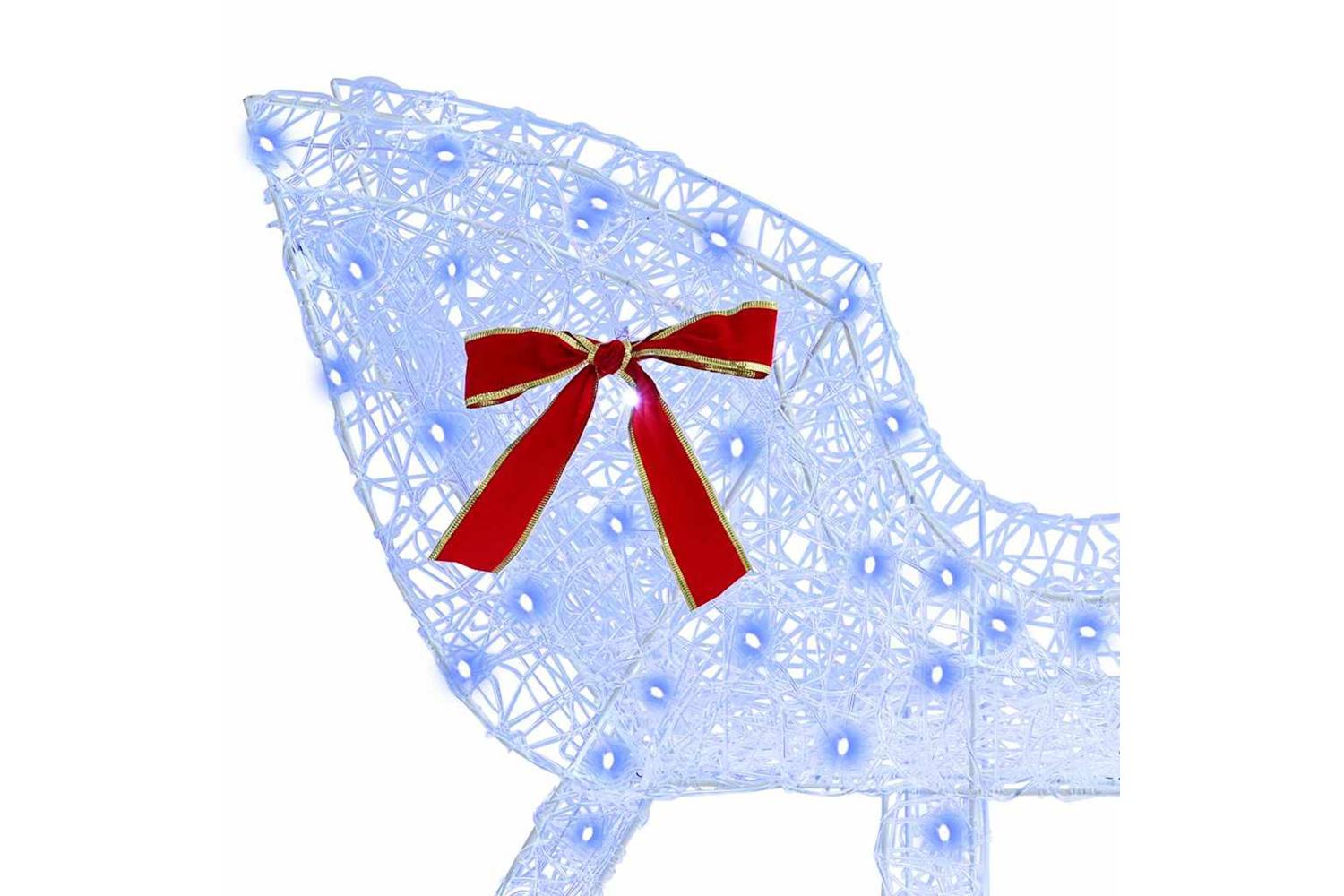 Vidaxl Reindeer Pull Sleigh Blue 70 X 26 X 1285 Cm Acrylic-6