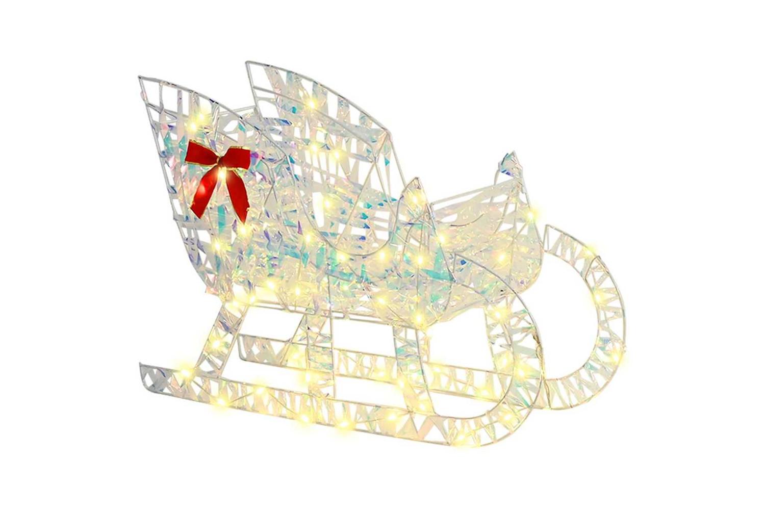 Vidaxl Reindeer Pull Sleigh Warm White 70 X 26 X 1285 Cm Pet-3
