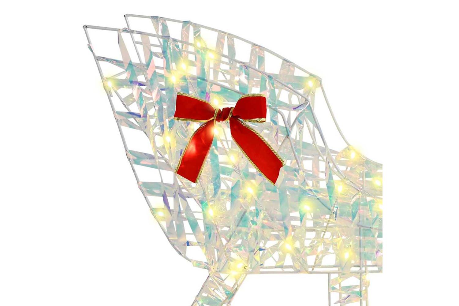 Vidaxl Reindeer Pull Sleigh Warm White 70 X 26 X 1285 Cm Pet-6