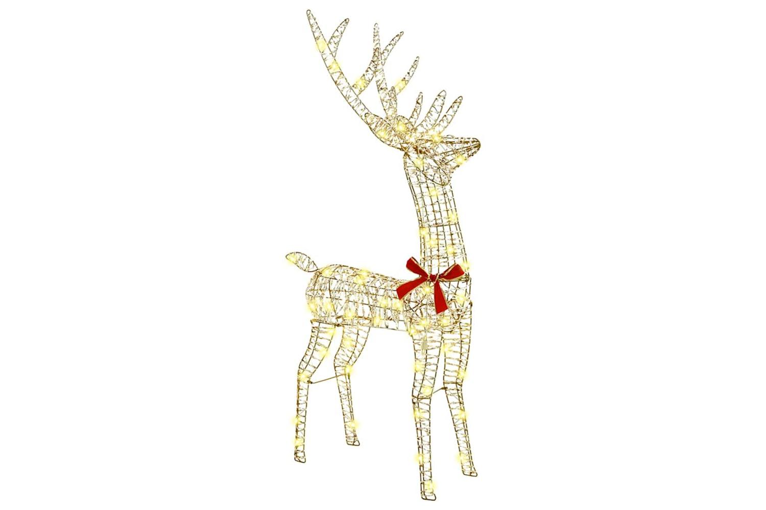 Vidaxl Reindeer Pull Sleigh Warm White 70 X 26 X 1285 Cm Pet-3