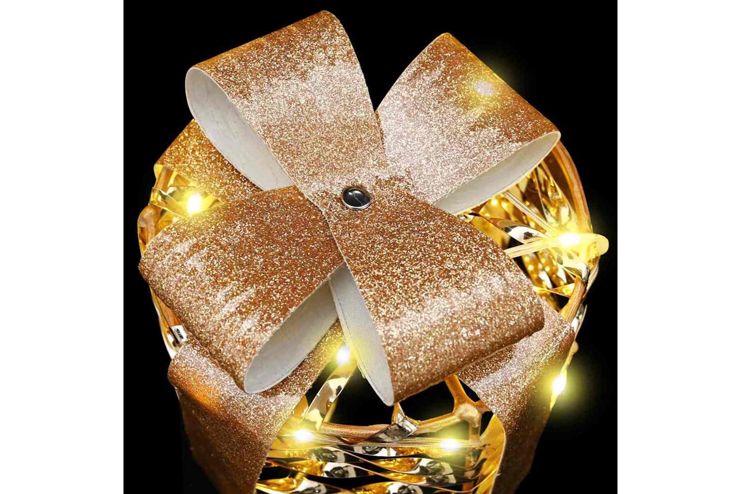 Vidaxl Gift Box Decoration 3 Pcs Warm White 20 X 20 X 20 Cm Pet-4