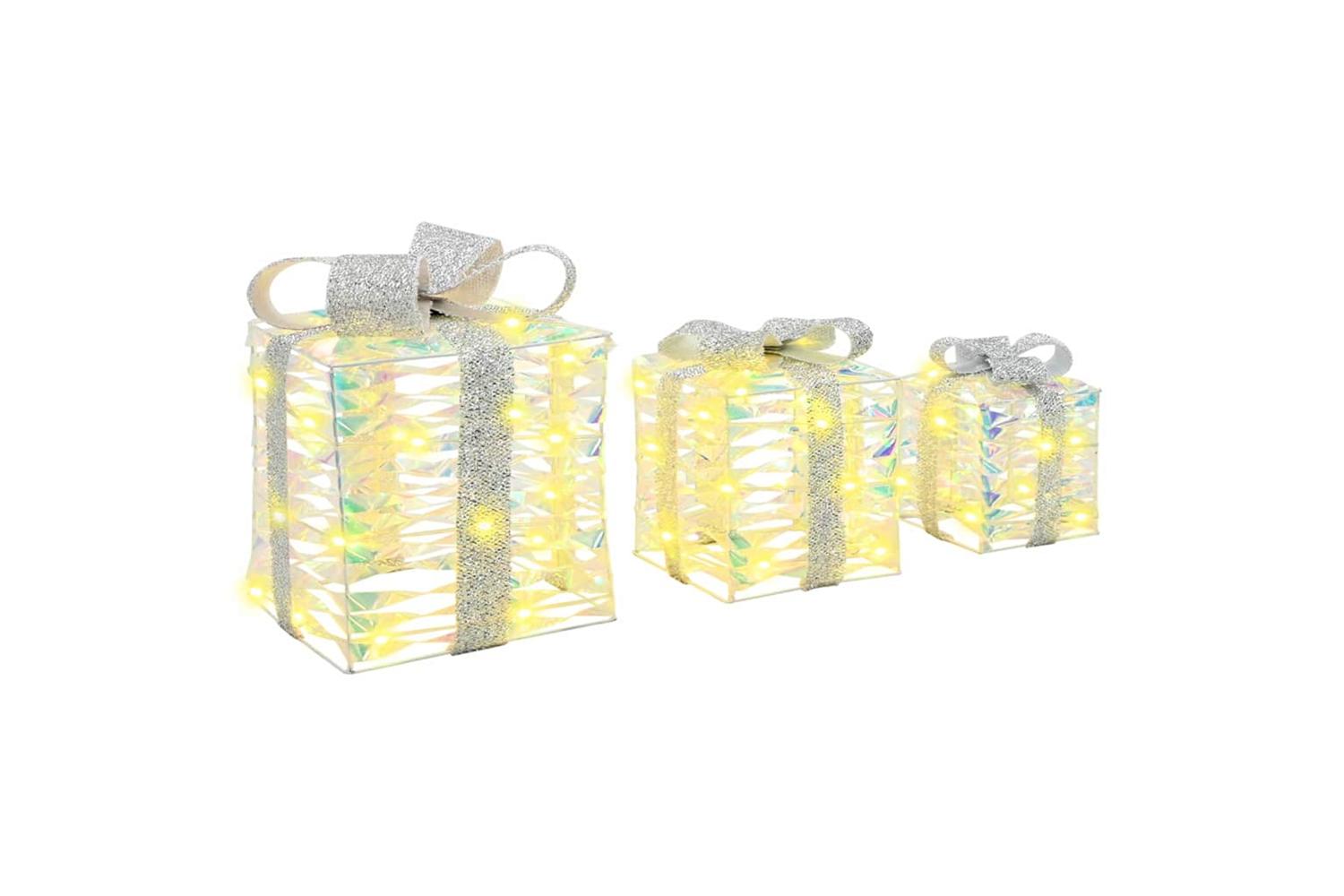 Vidaxl Gift Box With 60 Leds 3 Pcs Warm White 20 X 20 X 20 Cm Pet-2