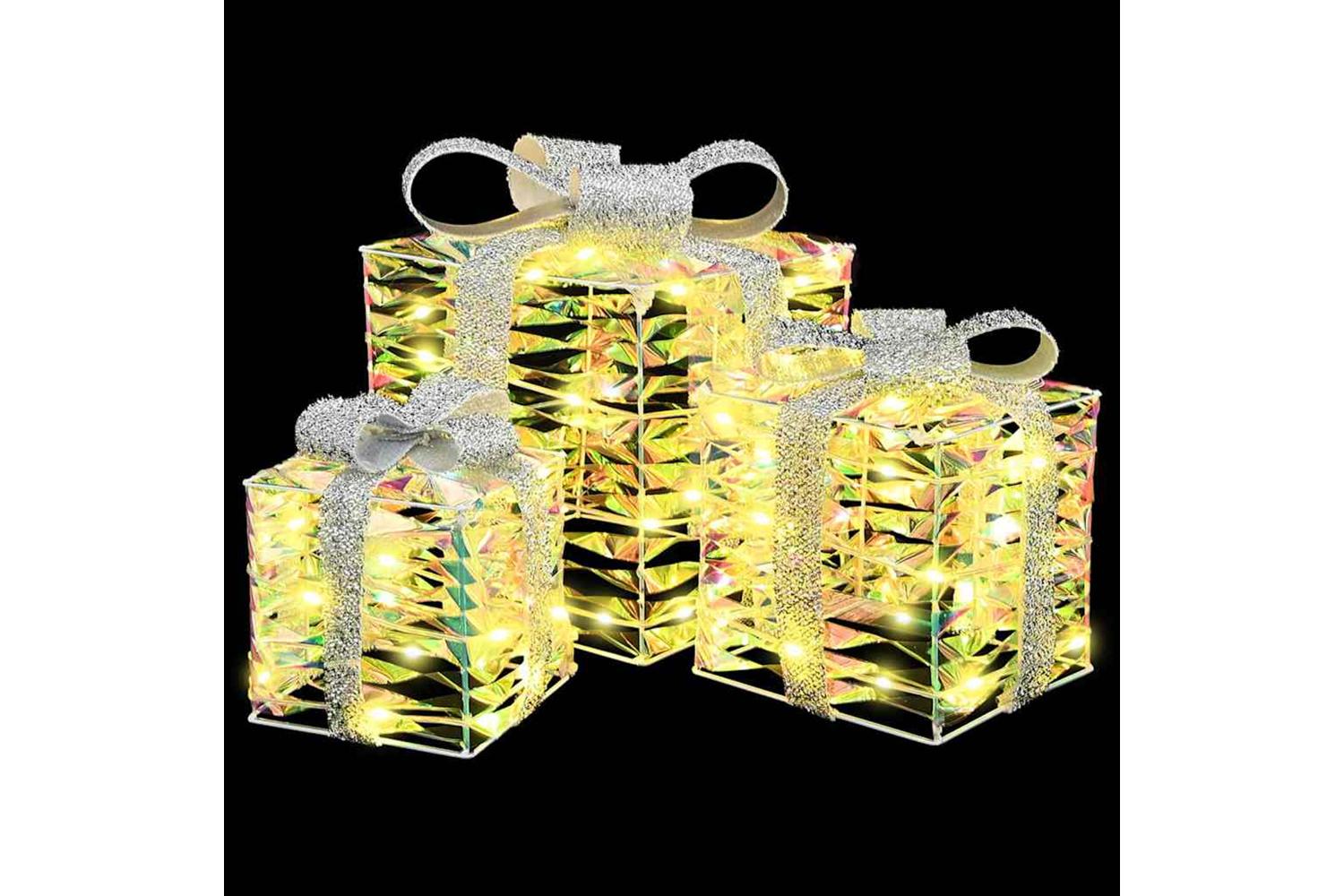 Vidaxl Gift Box With 60 Leds 3 Pcs Warm White 20 X 20 X 20 Cm Pet-3